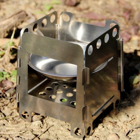 Ultra-Light Folding Stainless Steel Wood Stove 1