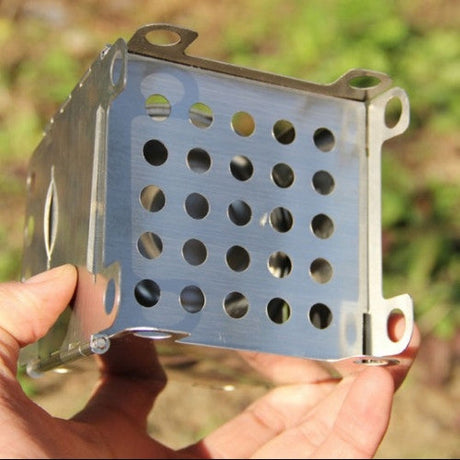 Ultra-Light Folding Stainless Steel Wood Stove 4