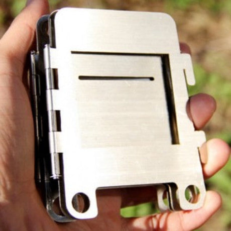 Ultra-Light Folding Stainless Steel Wood Stove 5